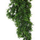 Mossy Cedar Vine Garland Artificial Hanging Bush 8.6×30in – NFPA701 Fire Rated – UV Resistant