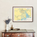 Vintage Guangdong Map 1933