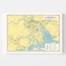Vintage Guangdong Map 1933