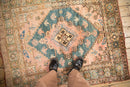 4.5x5 Vintage Anatolian Square Rug