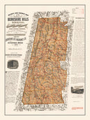 Vintage Map of the Berkshires 1896
