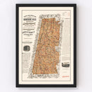 Vintage Map of the Berkshires 1896