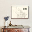 Vintage Chaco Province, Argentina Map 1920