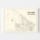 Vintage Chaco Province, Argentina Map 1920