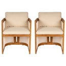 Set of 2 Outdoor Patio Dining Armchairs