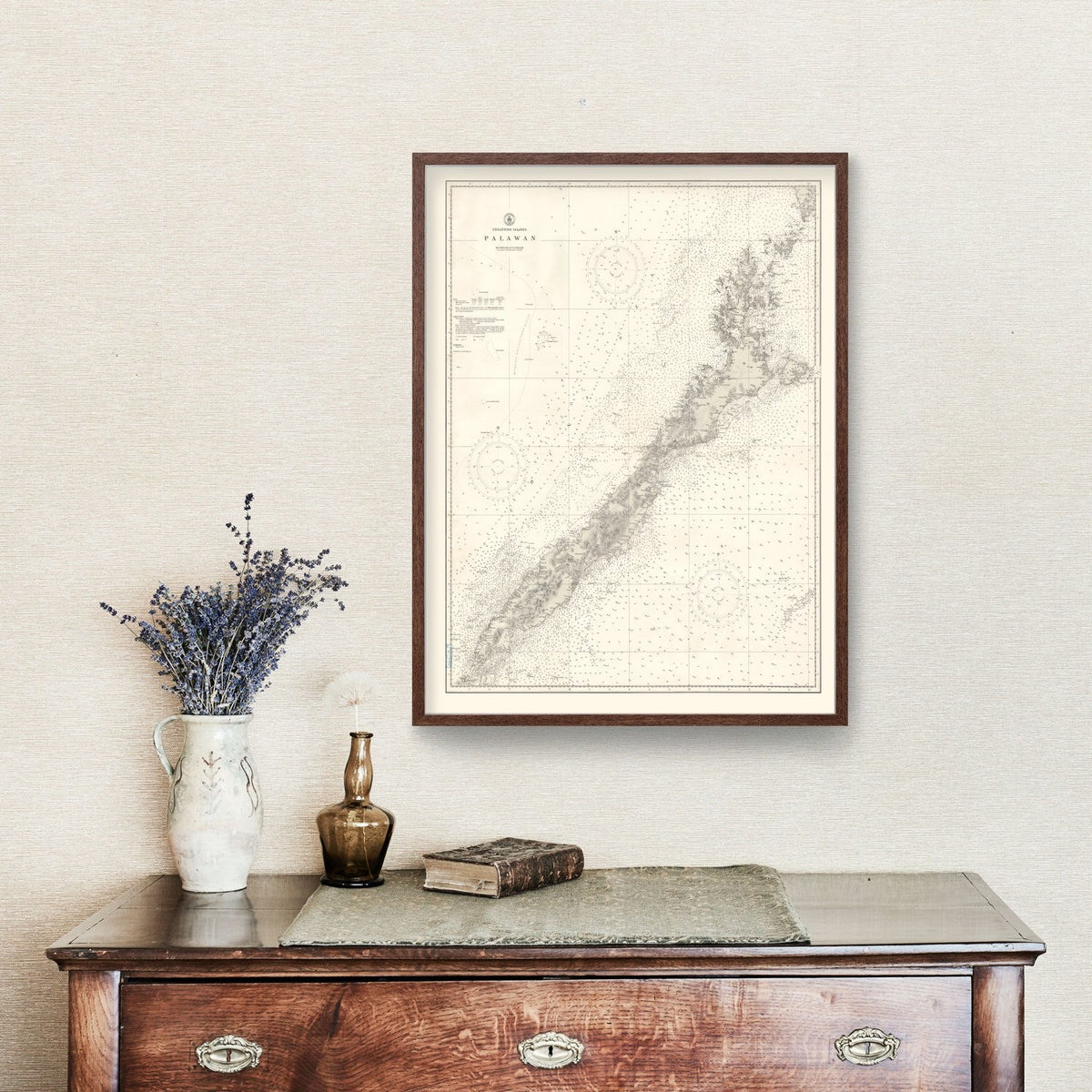 Vintage Palawan Island Map 1938, photo 3 of 5