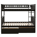 Bunk Bed With Drawers, Convertible Design by Unique Piece Furniture