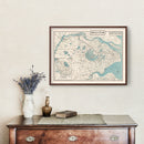 Vintage Map of Nanjing, China 1937