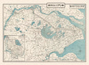 Vintage Map of Nanjing, China 1937