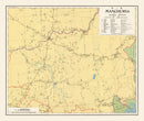Vintage Central Manchuria Map 1933