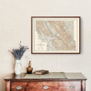Vintage Glacier National Park Map 1935