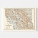 Vintage Glacier National Park Map 1935