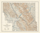 Vintage Glacier National Park Map 1935