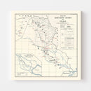 Vintage Map of the Ancient Sites of Iraq 1929
