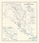 Vintage Map of the Ancient Sites of Iraq 1929