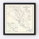 Vintage Map of the Ancient Sites of Iraq 1929