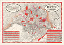 Vintage Map of Tokyo, Japan 1908