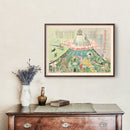 Vintage Mount Fuji Japan Map 1954