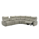Jayke - Power Motion Sectional Sofa - Light Gray by HouseOfZazla
