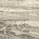 Vintage Map of Lodi, California 1870