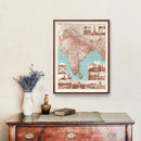Vintage India Tourist Map 1930