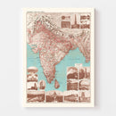 Vintage India Tourist Map 1930