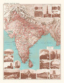 Vintage India Tourist Map 1930