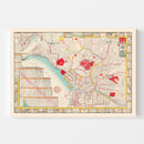 Vintage Map of Tokyo, Japan 1895
