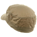 Washed Cotton Fitted Army Cap
