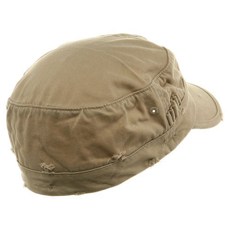 Washed Cotton Fitted Army Cap