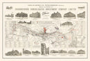Vintage Map of Johannesburg, South Africa 1902