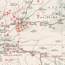 Vintage Map of Thailand During World War II 1941