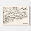 Vintage Cape Ann Map 1889