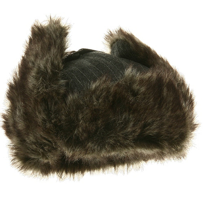 Big Size Wool Pinstripe Trooper Hat