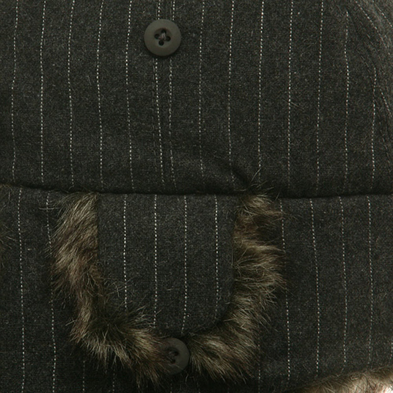 Big Size Wool Pinstripe Trooper Hat