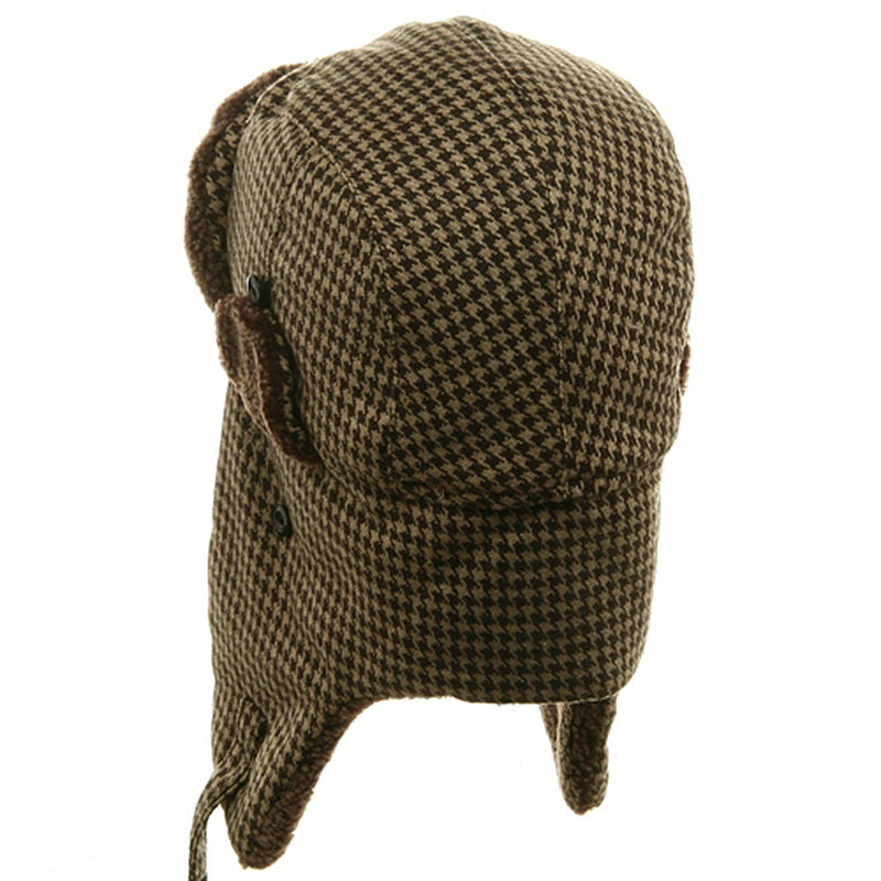 Big Size Tweed Sherpa Lining Trooper Hat