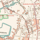 Vintage Map of Recife, Brazil 1914