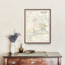 Vintage Map of Saigon, Vietnam 1968