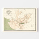 Vintage Jalisco Mexico Map 1934