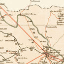 Vintage Jalisco Mexico Map 1934