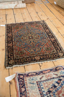 2x3 Vintage Farahan Sarouk Rug Mat