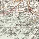 Vintage Map of Coast of Maine 1893