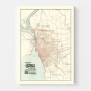 Vintage Map of Buffalo, New York 1891