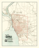 Vintage Map of Buffalo, New York 1891