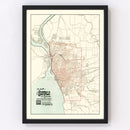 Vintage Map of Buffalo, New York 1891