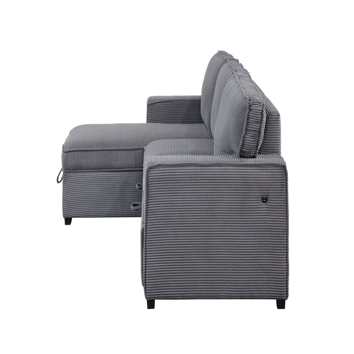 Territory - Pull Out Sofa Bed With Design - Dark Gray, photo 3 of 12