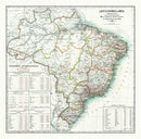Vintage Map of Brazil 1911