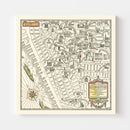 Vintage Map of Greenwich Village, New York 1934