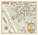 Vintage Map of Greenwich Village, New York 1934