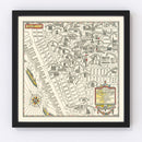 Vintage Map of Greenwich Village, New York 1934